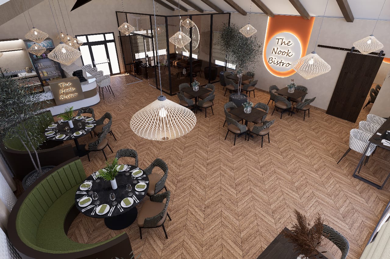 The Laundry Caf&eacute; bistro seating